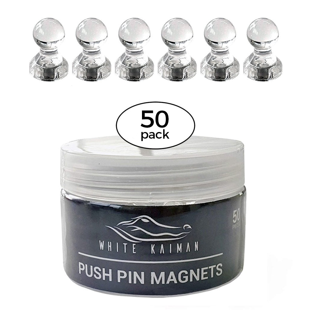 Clear Magnetic Push Pins (50 Pack)